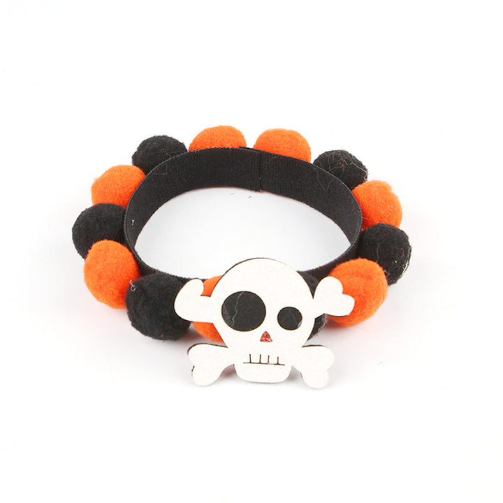 BowLift | Halloween Pet Collar – Adjustable Dog and Cat Neck with Pumpkin and Skull Designs