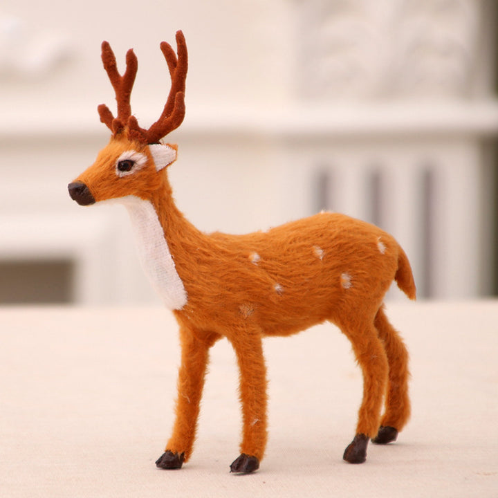 Decorative Felt Reindeer Figurine Set Bowlift
