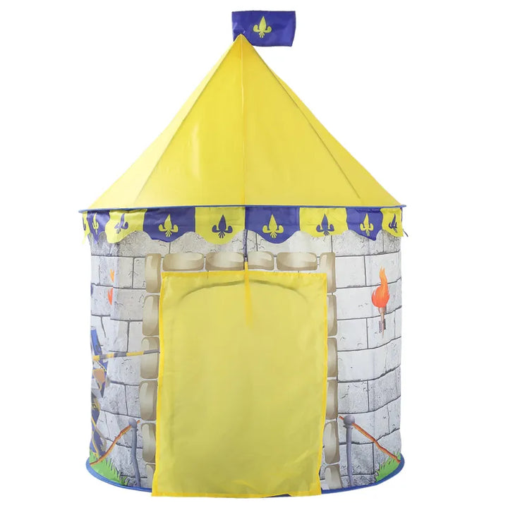 BowLift | Knight play tent for children with castle design and carrying bag