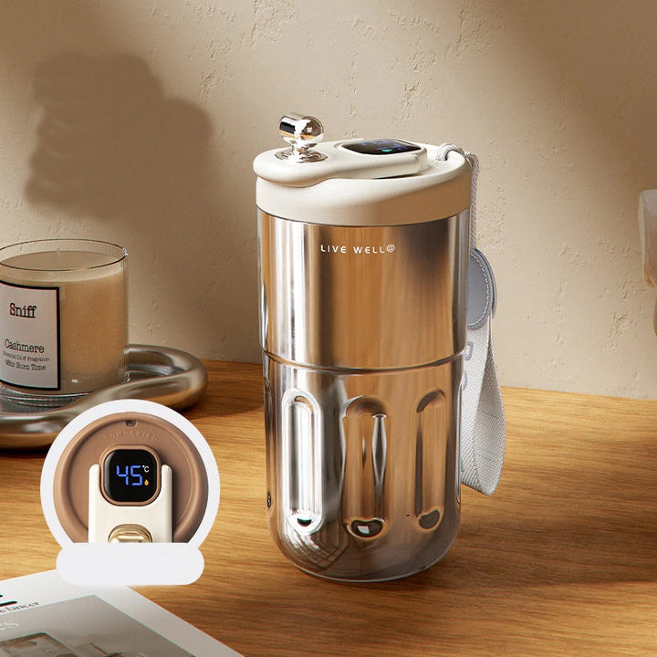 Portable Smart Stainless Steel Coffee Cup | Bowlift