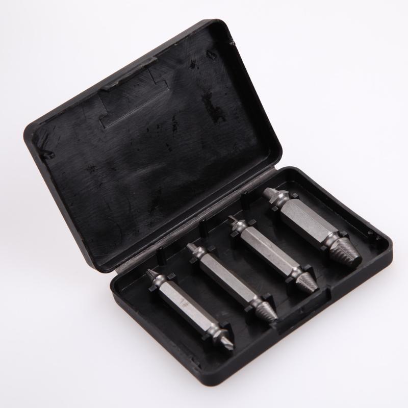 BowLift | Damaged Stripped Screw Extractor 4Pcs/set Double Side Drill Bits