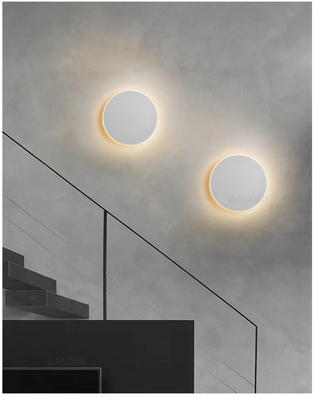 BowLift | Modern round LED wall lamp for stylish ambient lighting