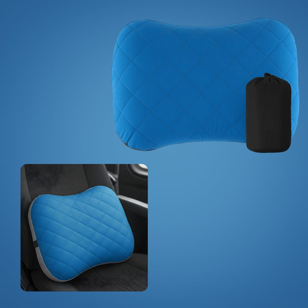 Ergonomic Neck Support – Inflatable & Lightweight – Eases Neck Pain – Compact for Flights & Train Bowlift