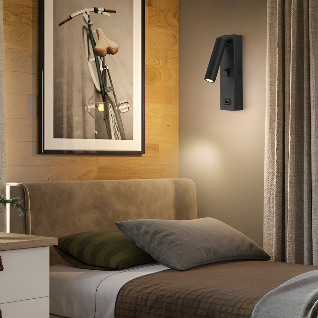BowLift | ArtiLicht Luxury Wall Lamp with Adjustable LED and USB Charging Port