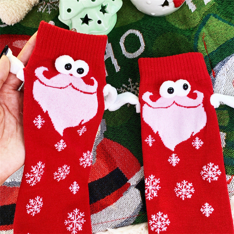BowLift | Magnetic Socks Winter Edition Couple Hand in Hand Socks