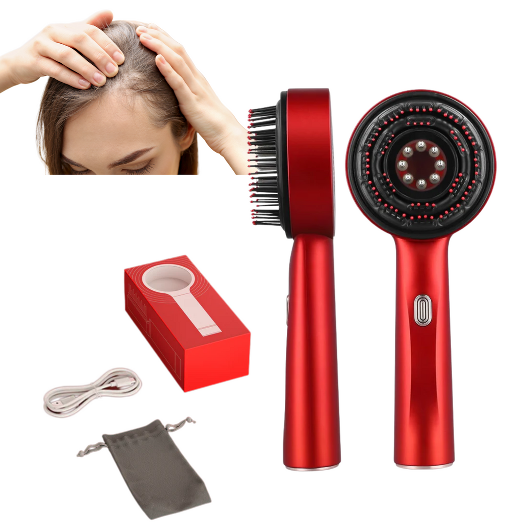 BowLift | Scalp Massaging Brush with Red Light Therapy | Promotes Hair Growth & Relieves Scalp Tension for Healthier Hair