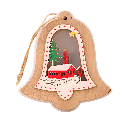 BowLift | FestiveWood - Lightweight wooden Christmas ornaments for tree decoration