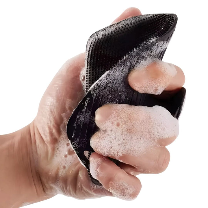 PureGlide | Silicone Body Scrubber – Antimicrobial Exfoliation – Quick‑Dry Hygienic Design – Sensitive‑Skin Shower Use Bowlift