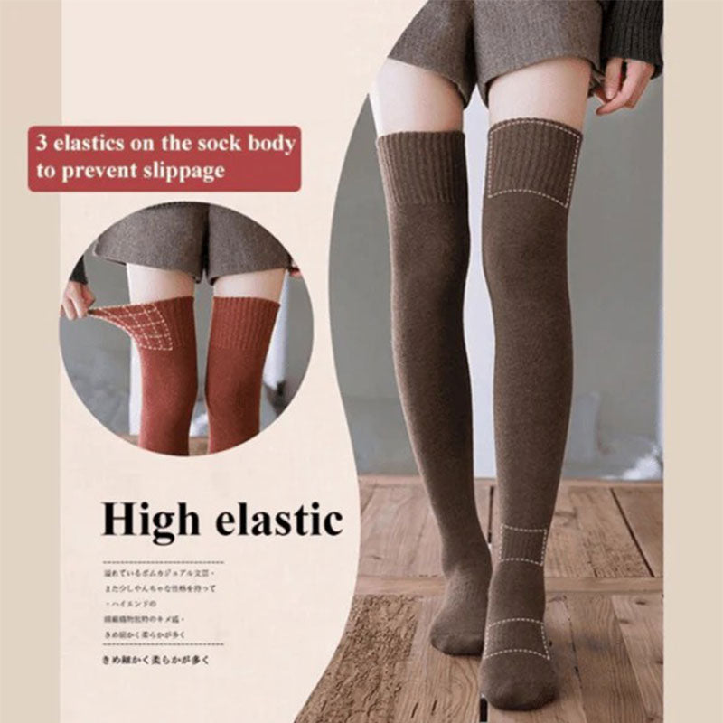 BowLift | Plush mid-high stockings