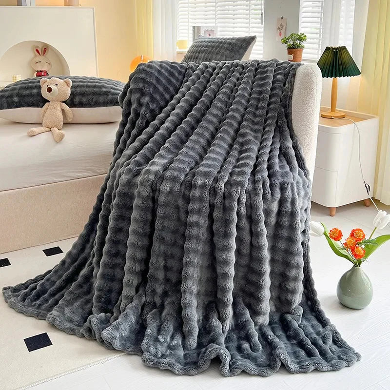 BowLift | Luxury Bubble Texture Fleece Blanket - BubbleNest