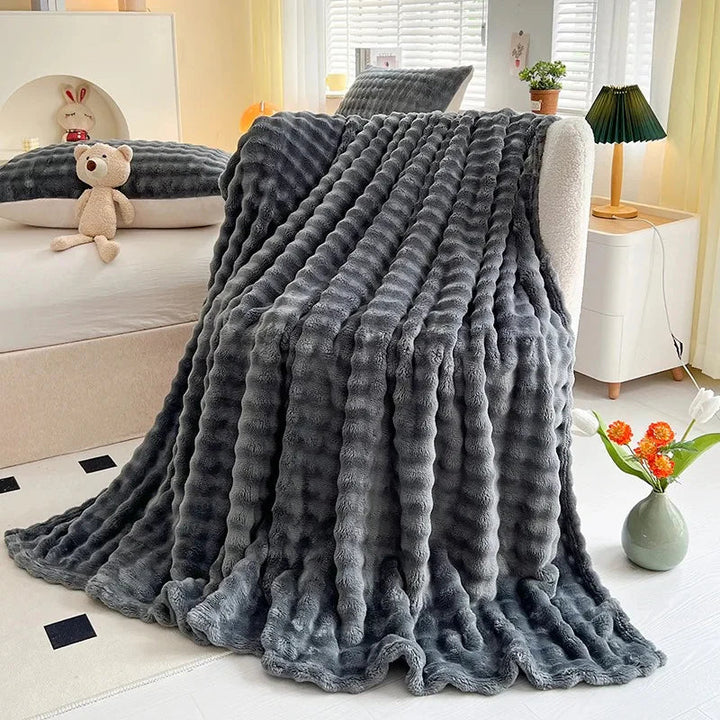 BowLift | Luxury Bubble Texture Fleece Blanket - BubbleNest