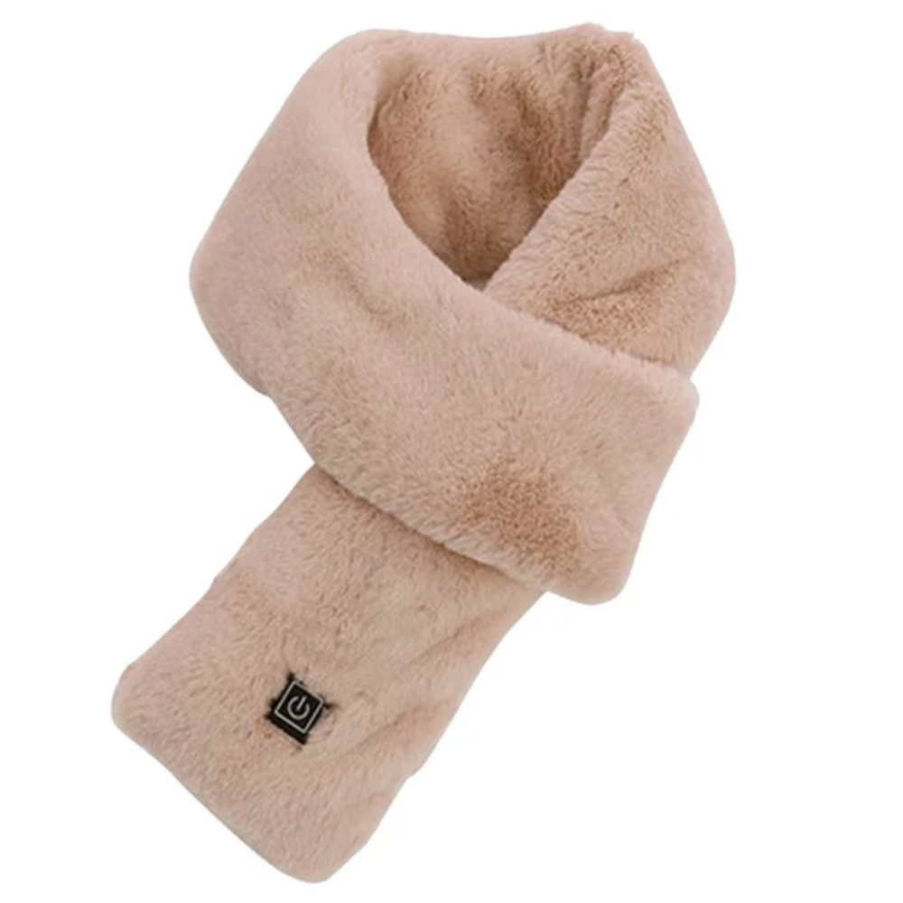 BowLift | Heated Faux Fur Scarf UK – Rechargeable USB Winter Scarf, Soft Thermal Neck Warmer
