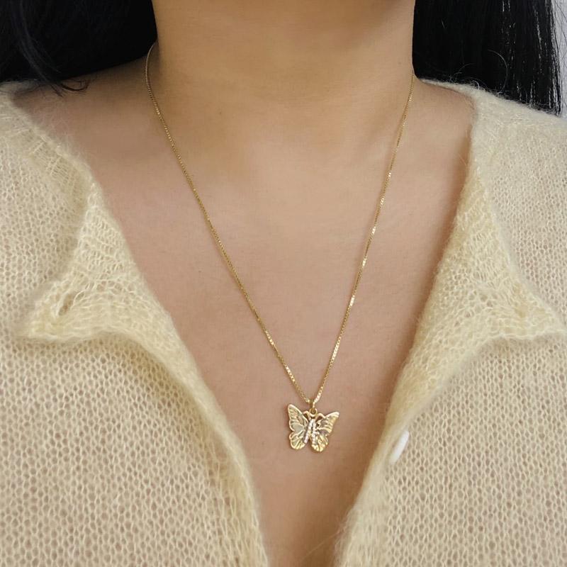 BowLift | Butterfly Initial "A" Necklace