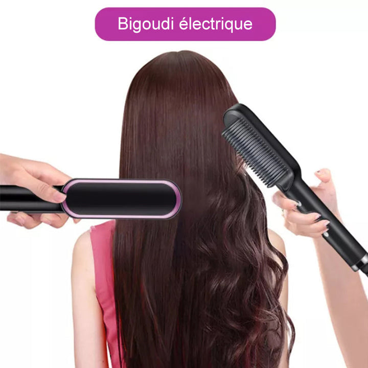 Straightening brush for hair | Bowlift