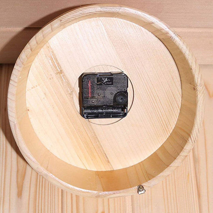 NordicHush Silent Wooden Wall Clock Bowlift