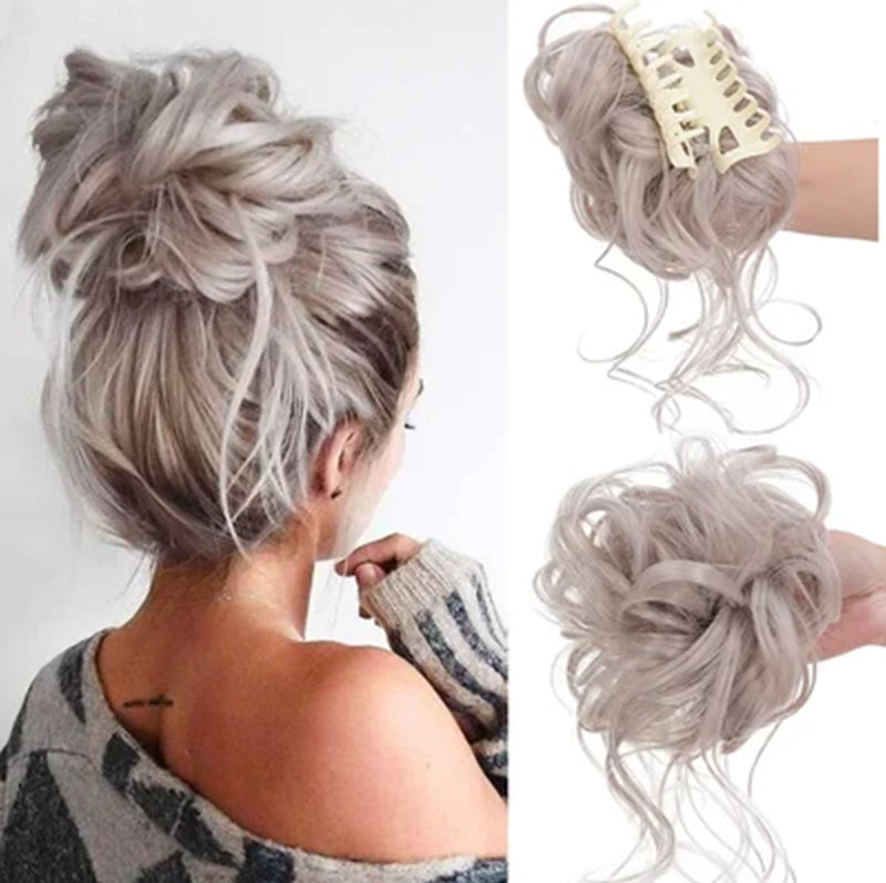 Hair bun ponytail with clip | Bowlift