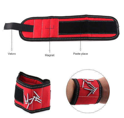 BowLift | Magnetic Tool Holder Bracelet for Screws and Nails