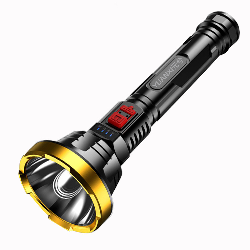 BowLift | 90000LM LED flashlight – Tactical searchlight with USB charging and super bright lighting