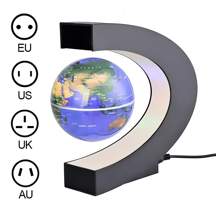 BowLift | AstroGlobe LED World Globe – Floating Globe Lamp with Magnetic Suspension