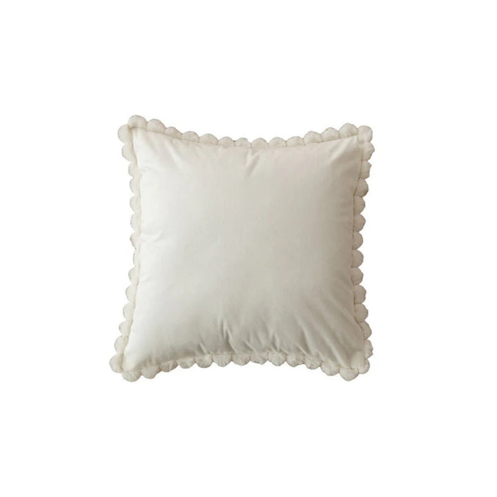 BowLift | Velvet Pom-Pom Trim Cushion Cover