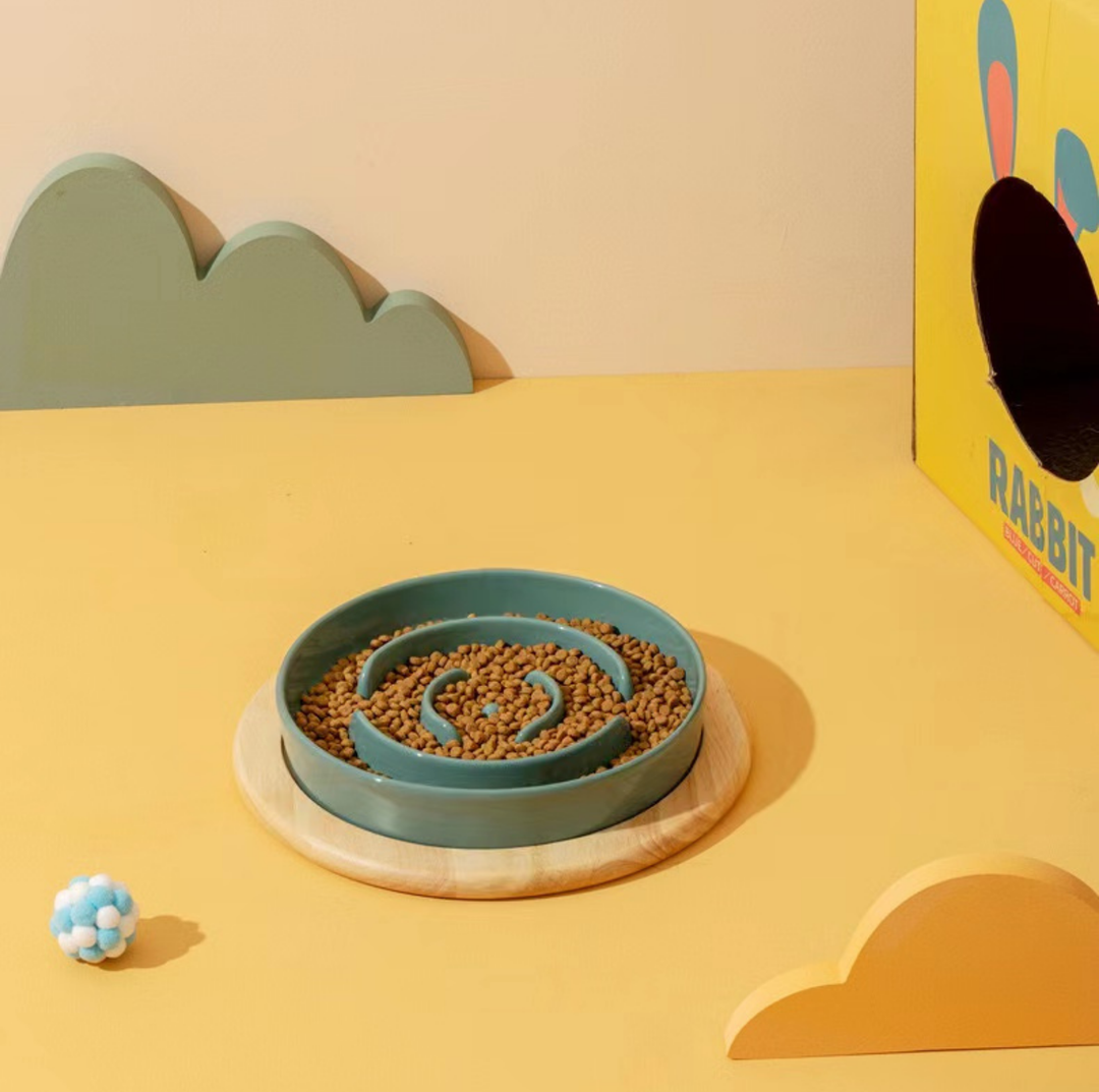BowLift | SlowCeramic - Elegant Craft Feeding Bowl for Pets