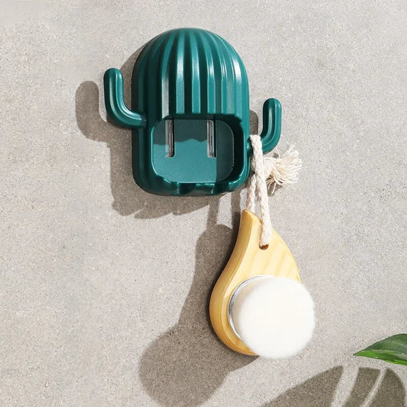 Wall Toothbrush Holder Cactus Shape Bowlift