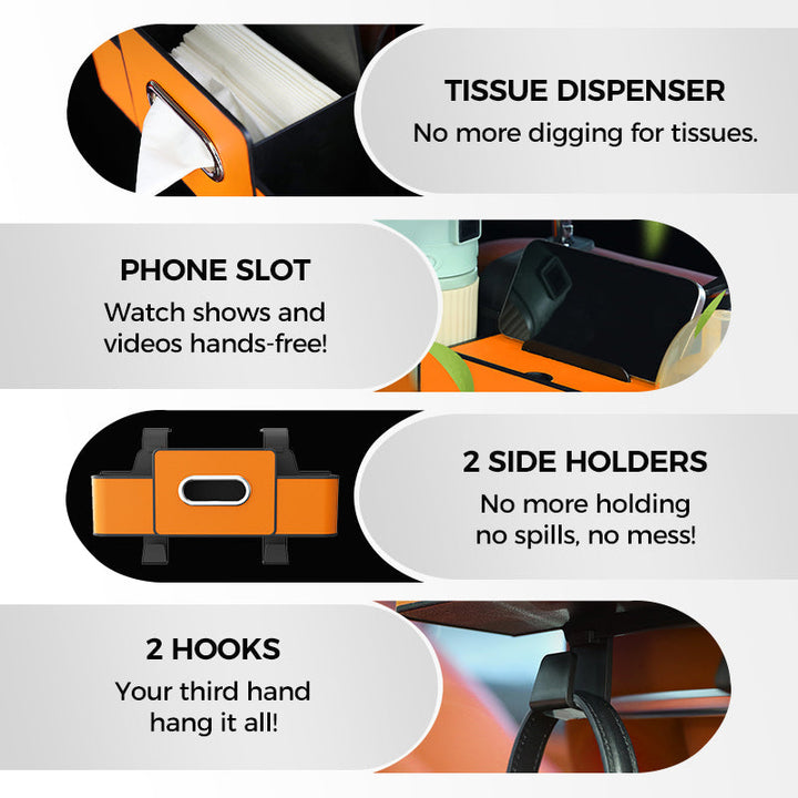 BowLift | Multifunctional and waterproof car backseat organizer