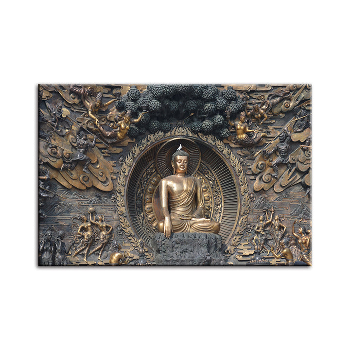 Mahavira Peaceful - Canvas Wall Art Painting | Bowlift