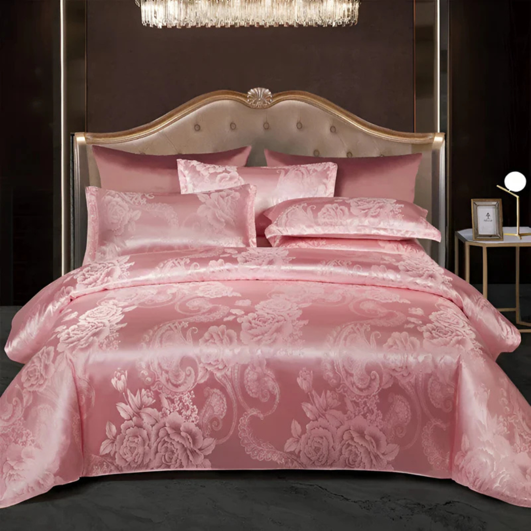 BowLift | Lovely Satin Duvet Cover with Floral Print