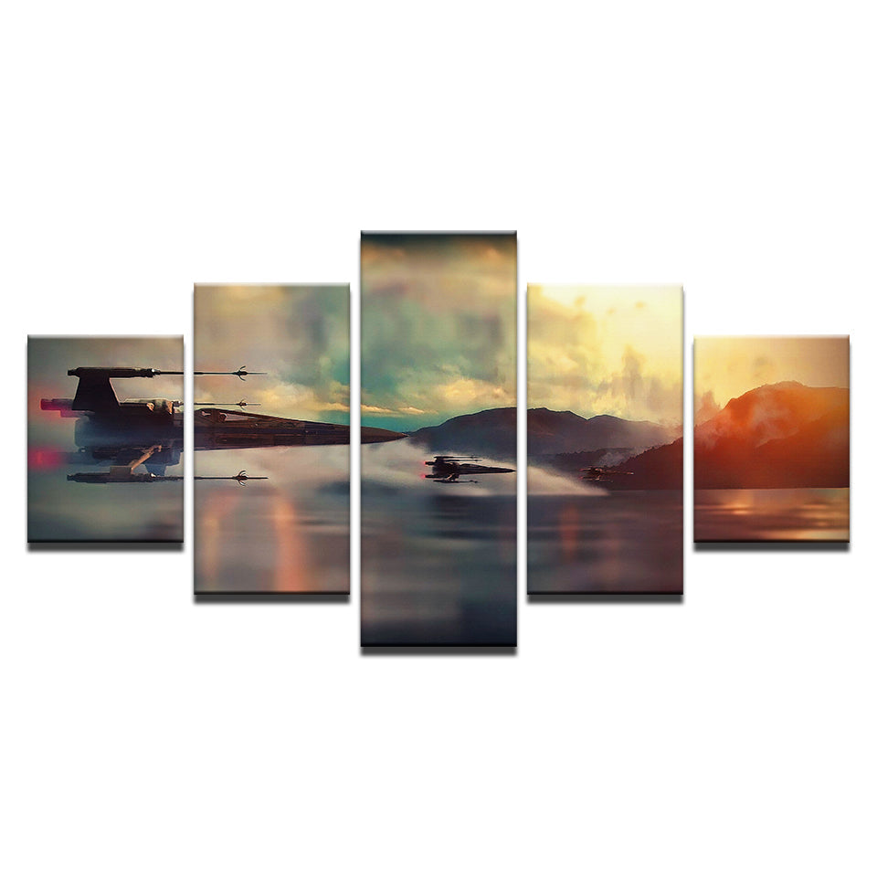 Colorful Flight 5 Piece - Canvas Wall Art Painting | Bowlift