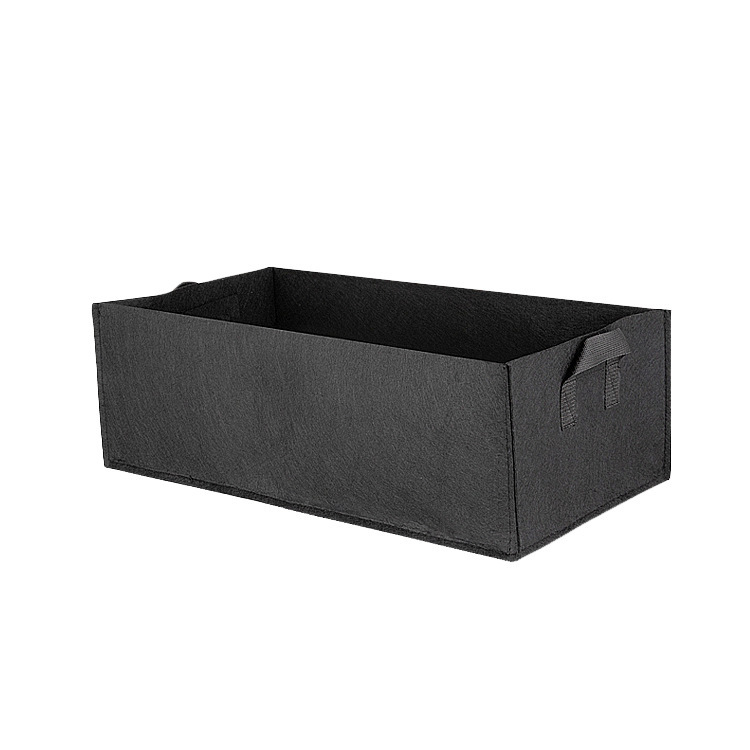 BowLift | Foldable storage box made of felt for plants with handles