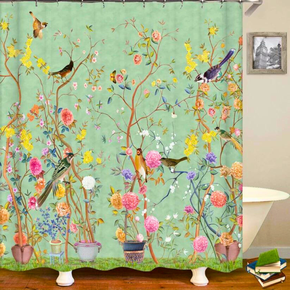 RustiShower Curtain - Waterproof Shower Curtain in Rustic Style | Bowlift