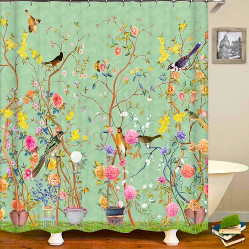 RustiShower Curtain - Waterproof Shower Curtain in Rustic Style | Bowlift