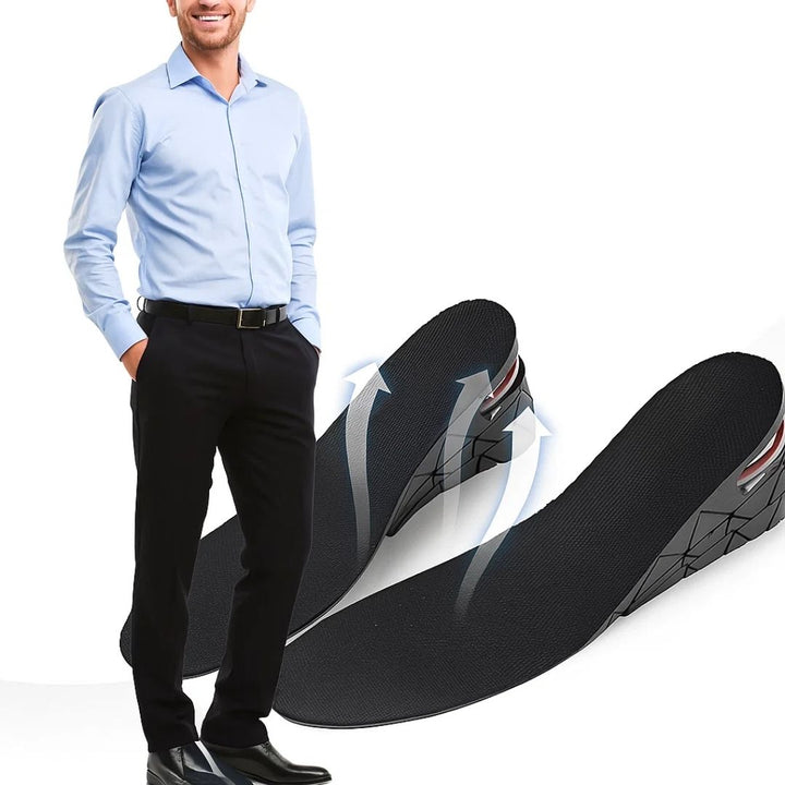 Heelsure | Heel Lift Insoles – Adjustable Height Boost – Breathable Cushioned Gel – Discreet Comfort for Work, Sport or Daily Wear Bowlift