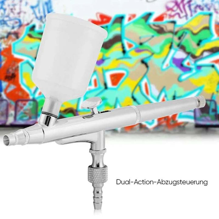 Pneumatic acrylic paint spray device for artists | Bowlift