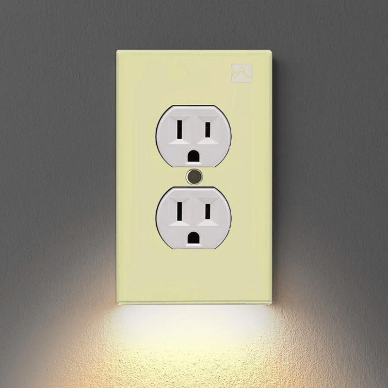 BowLift | Outlet wall plate with LED night lights