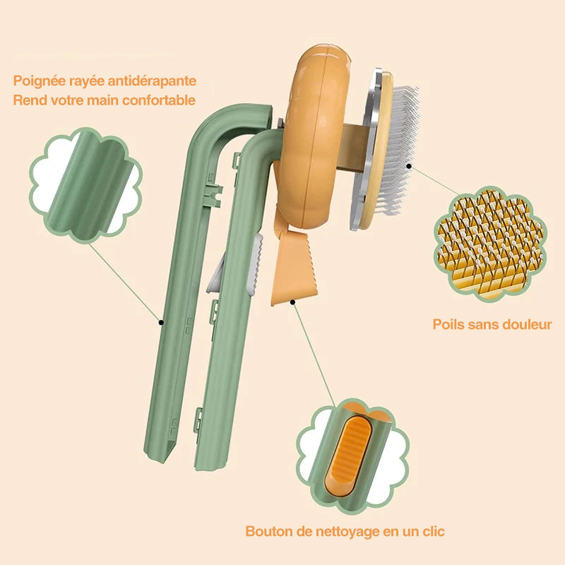 Pumpkin Comb Brush for Pets | Bowlift