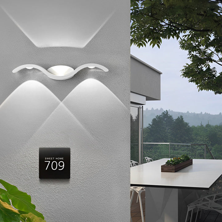 BowLift | Wall Light Modern Outdoor LED Up Down Lamp