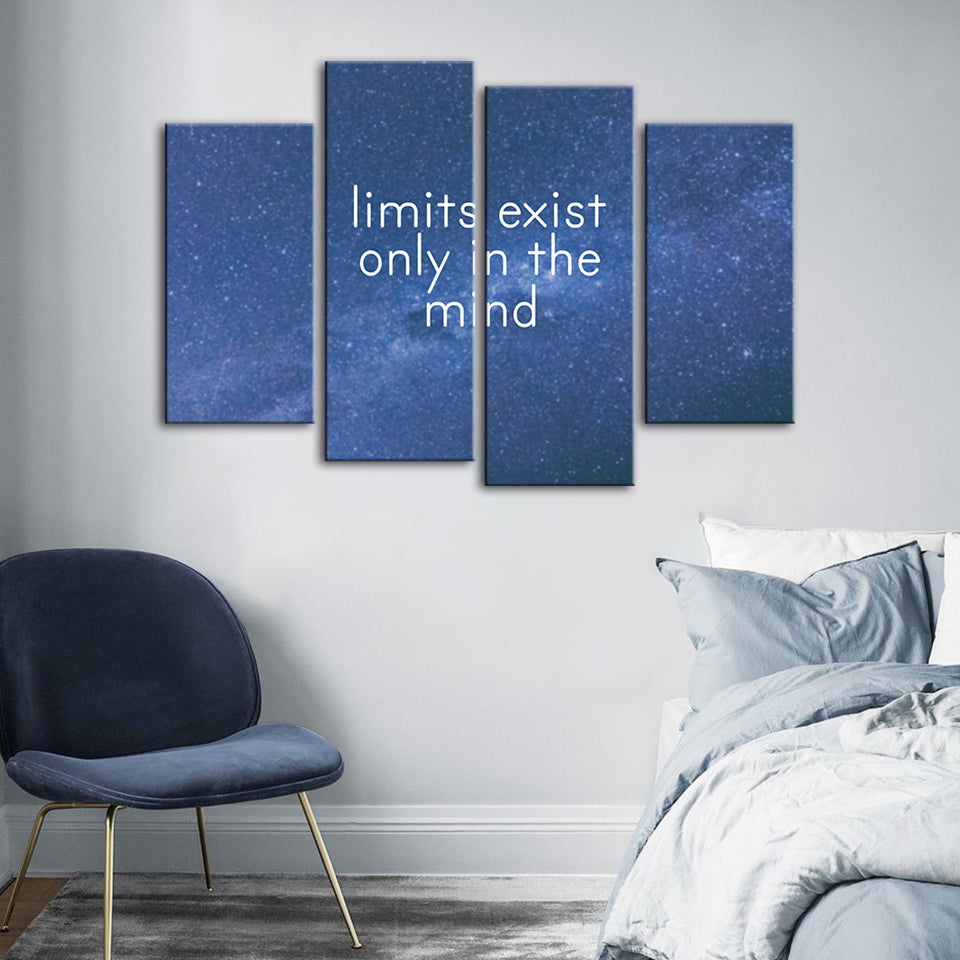 Only In The Mind 4 Piece - Canvas Wall Art Painting | Bowlift