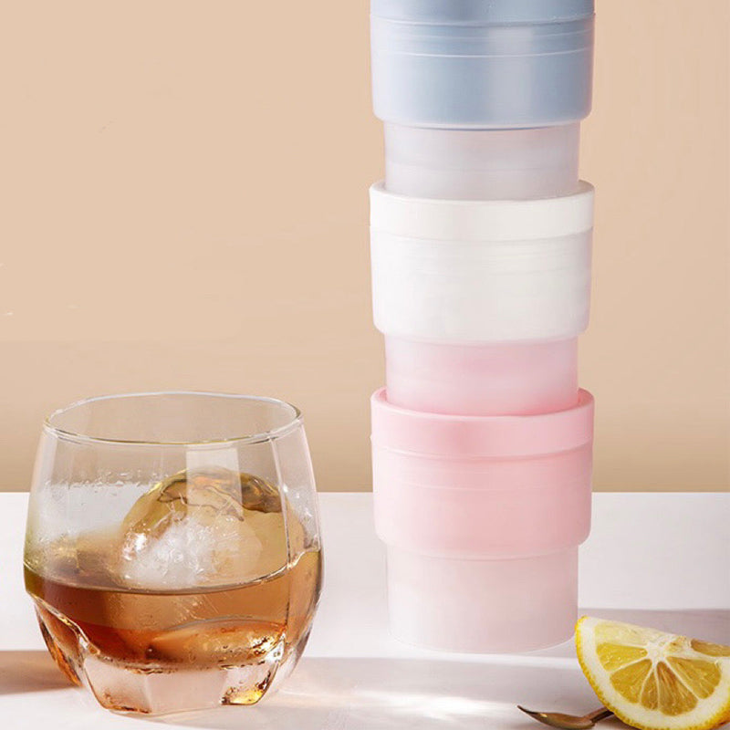 Silicone Stackable Circular Ice Hockey Ball Maker Mold | Bowlift