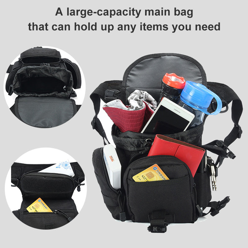 BowLift | Nylon Waterproof Men Tactical Waist Pack Leg Travel Belt Bag