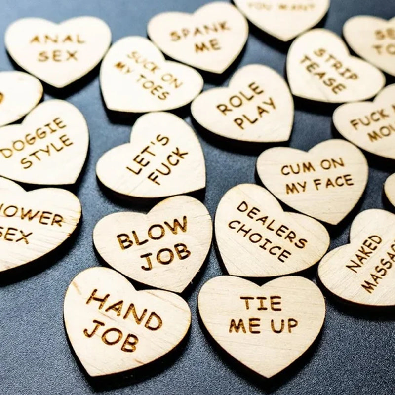 BowLift | Wooden Cards Heart Round