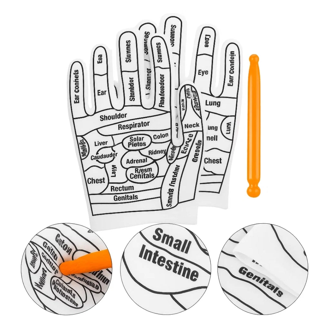 Hand Pain Relief – Boost Circulation – Elastic Non‑Slip Fit – Acupressure Massage Therapy for Sore Hands at Home Bowlift
