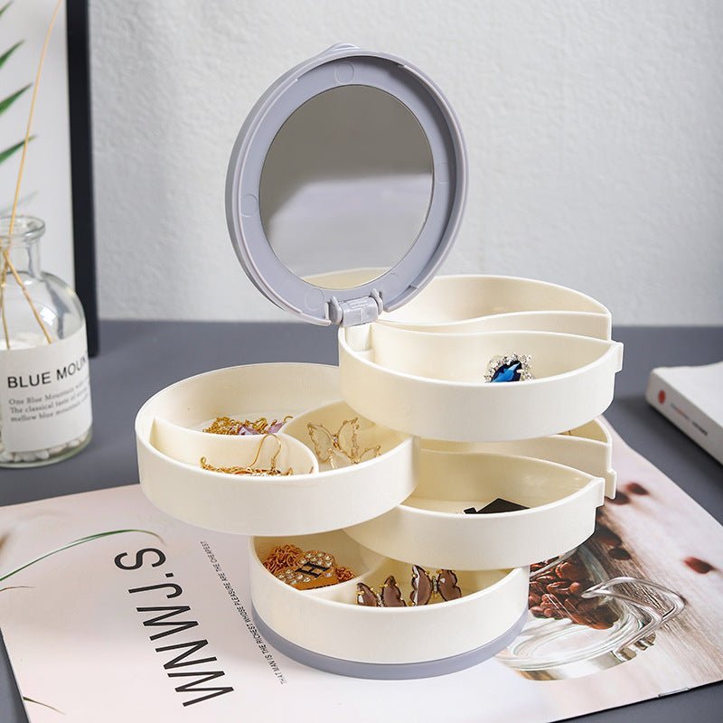 BowLift | Jewelry Box - 360° Rotating Storage Box for Jewelry, Maximum Protection and Organization