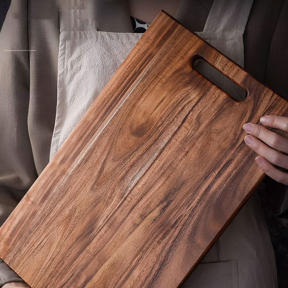 BowLift | BOARDLY – Cutting board made of acacia wood with handle, sturdy & durable