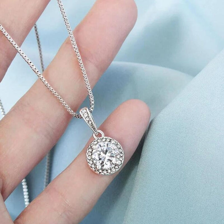 BowLift | To my soulmate sparkling round necklace