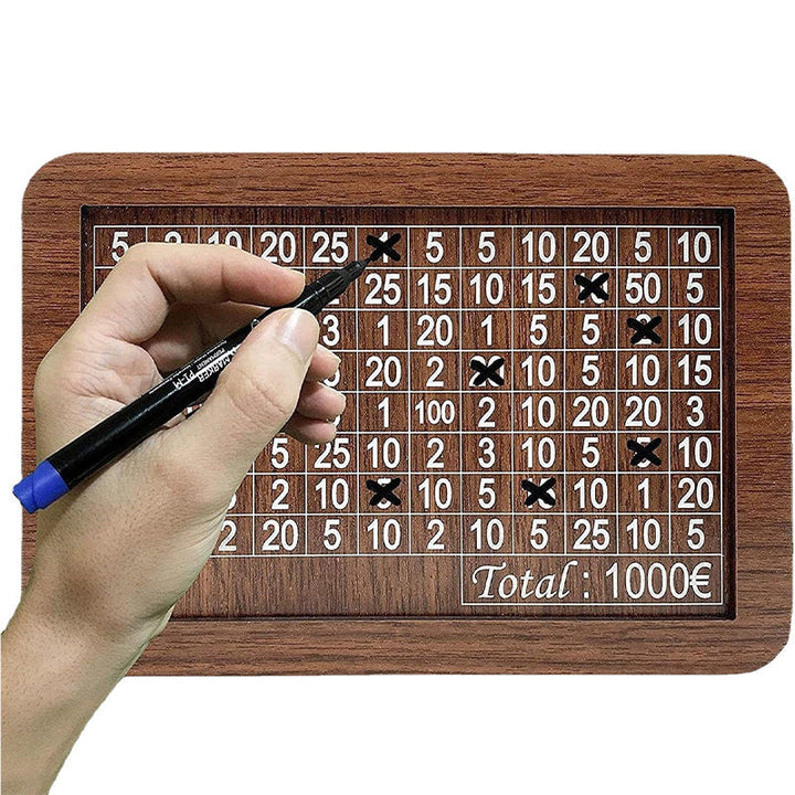 BowLift | Wood savings box with engraved figures