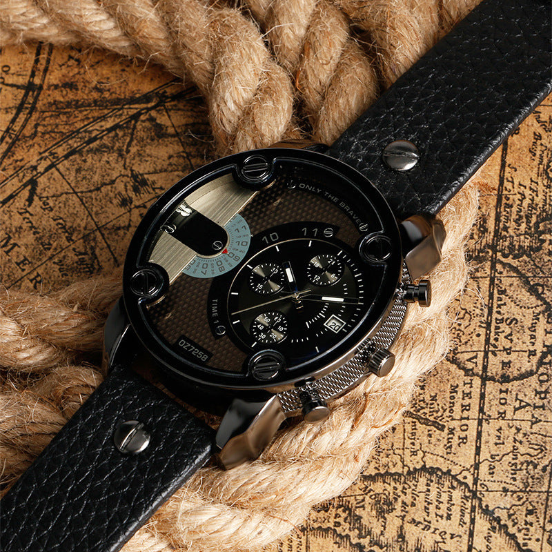 BowLift | Men's Fashion Large Dial Style Steel Band Watch