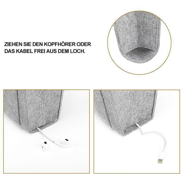 BowLift | Felt Bed Hanging Organizer Bag for Bed Sofa Desk