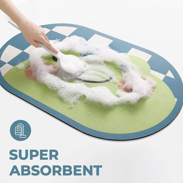 Cute Cartoon Bathroom Super Absorbent Quick Dry Mat | Bowlift
